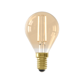 Calex Warm Filament LED Lamp - E14 - P45 - Goud